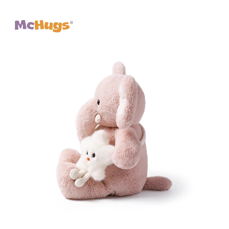 McHugs Pink Star Bag Elephant Plush Toy 25cm