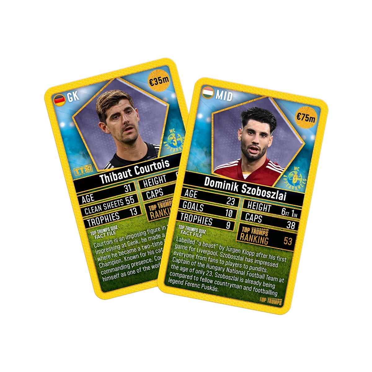 World Football Stars Top 200 Top Trumps Pack 2