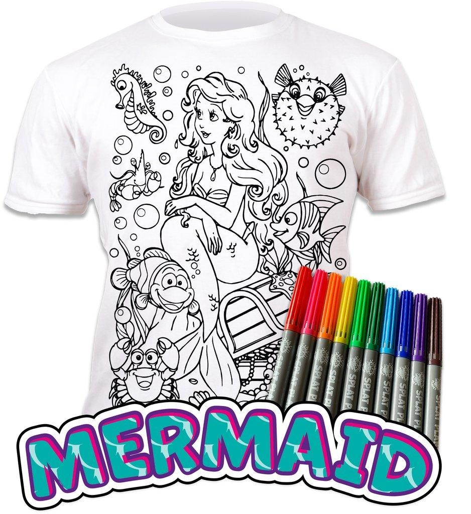 Mermaid Colour In T-Shirts