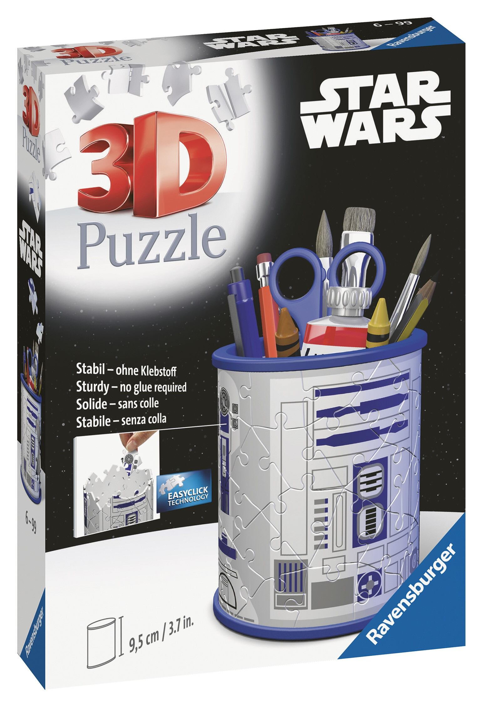 Star Wars R2D2 Pencil Holder 3D Puzzle, 54pc