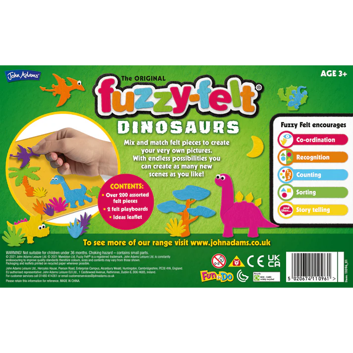 Fuzzy Felt Dinosaur Drawer Gift Set