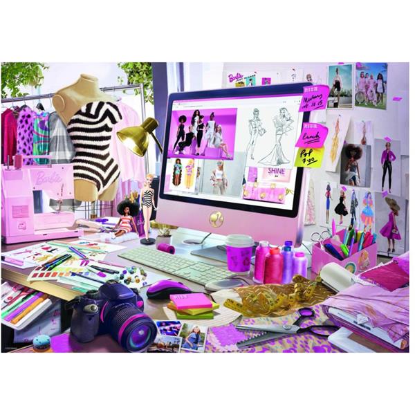 Barbie The Artists Desk 1000pc puzzle