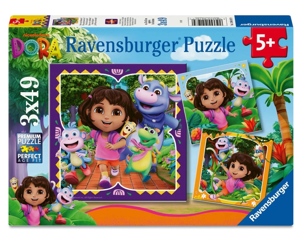 Ravensburger Dora the Explorer 3x49 Piece Jigsaw Puzzle