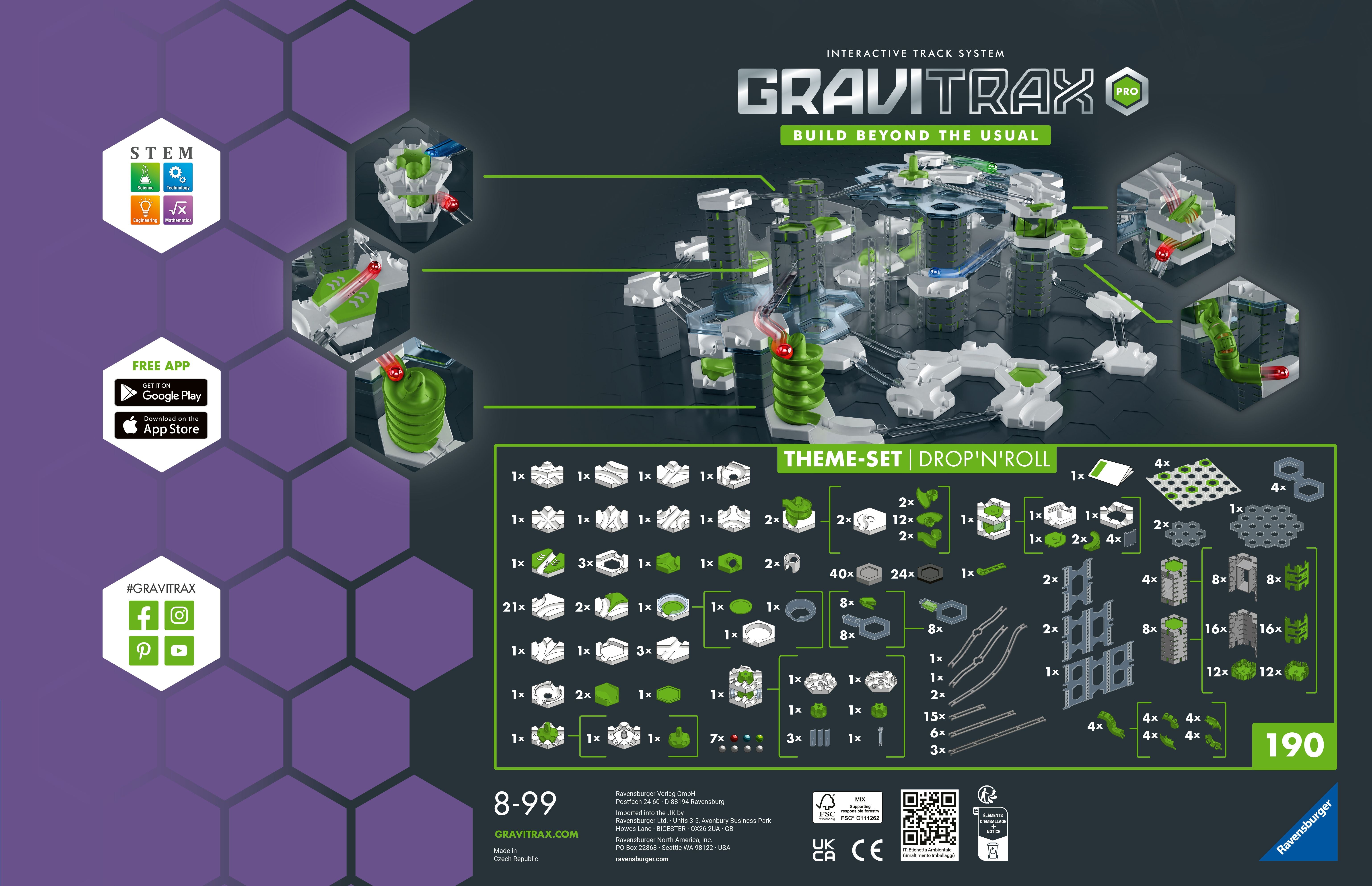 GraviTrax PRO Starter Set Drop'n Roll