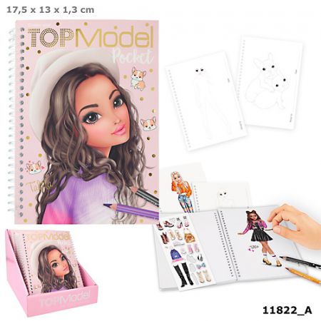 TOPModel Pocket Colouring Book