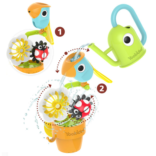 Yookidoo Pour 'N' Spin Tipping Bird Bath Toy