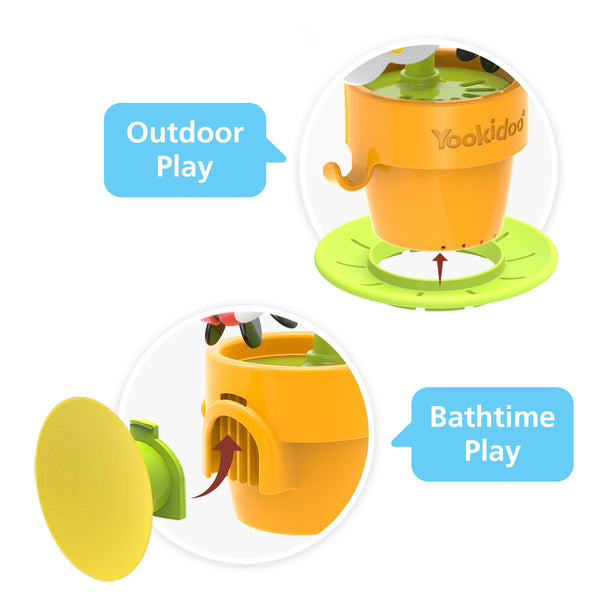 Yookidoo Pour 'N' Spin Tipping Bird Bath Toy