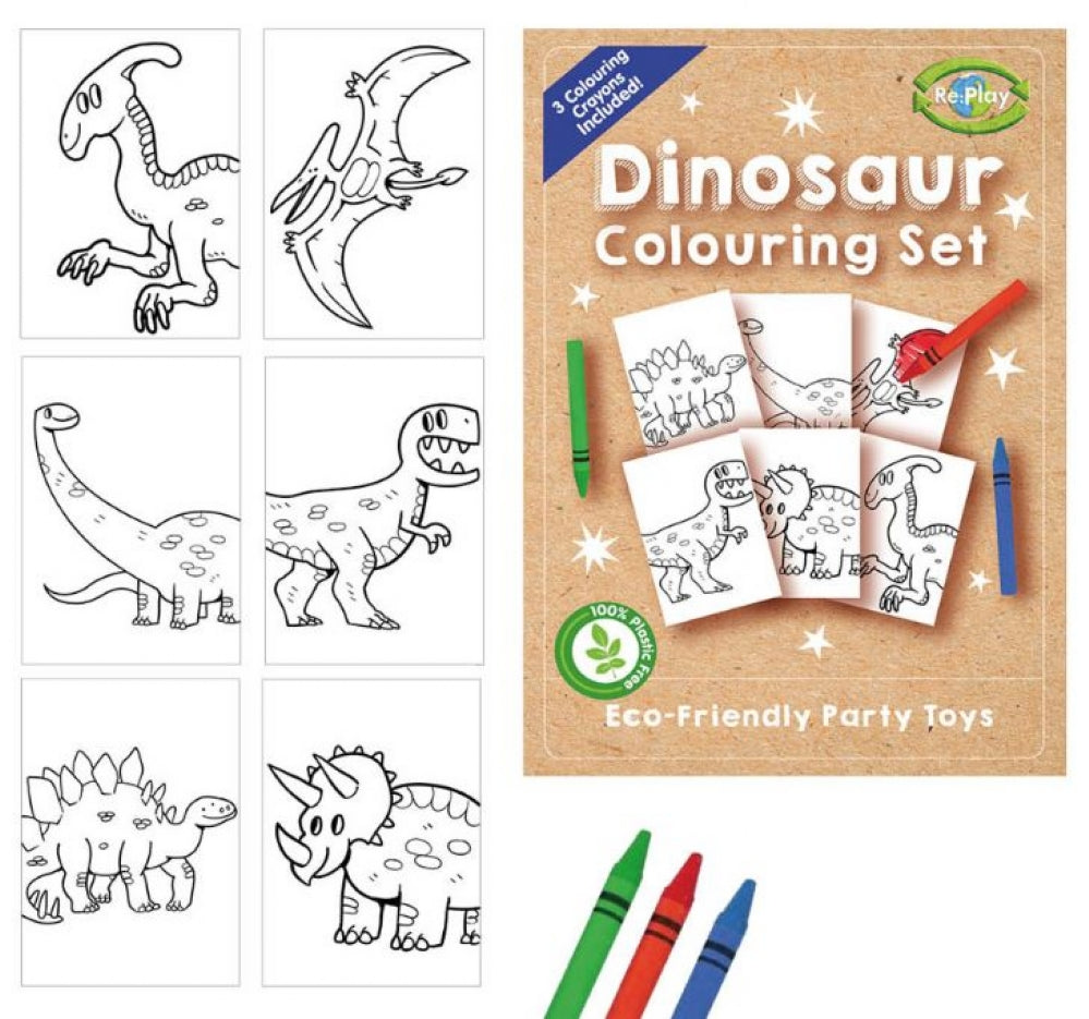 Dinosaur A6 Colouring Sets
