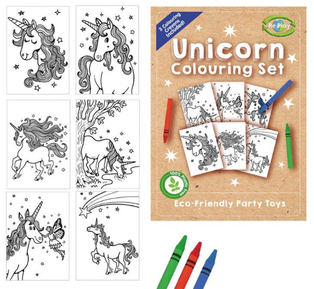 Unicorn A6 Colouring Set