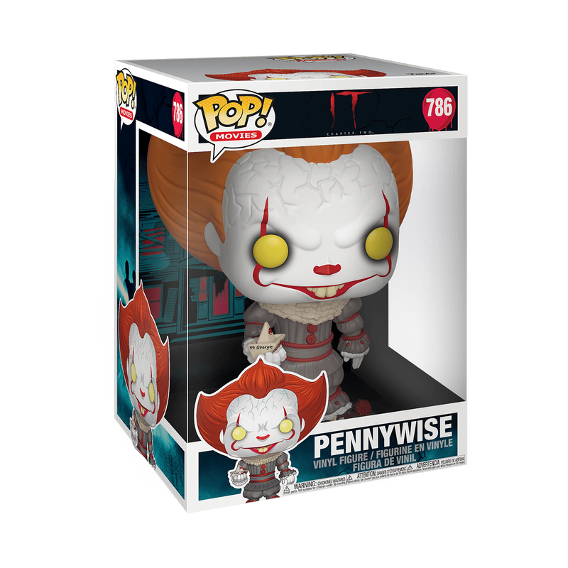 Funko Pop! Movies IT Chapter One Pennywise Jumbo Vinyl Figure