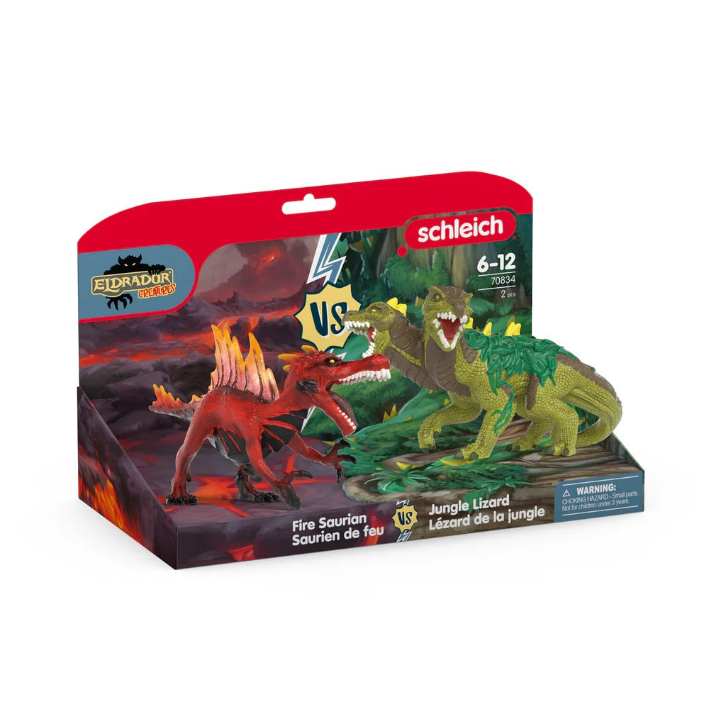 Fire Saurian Vs Jungle Lizard