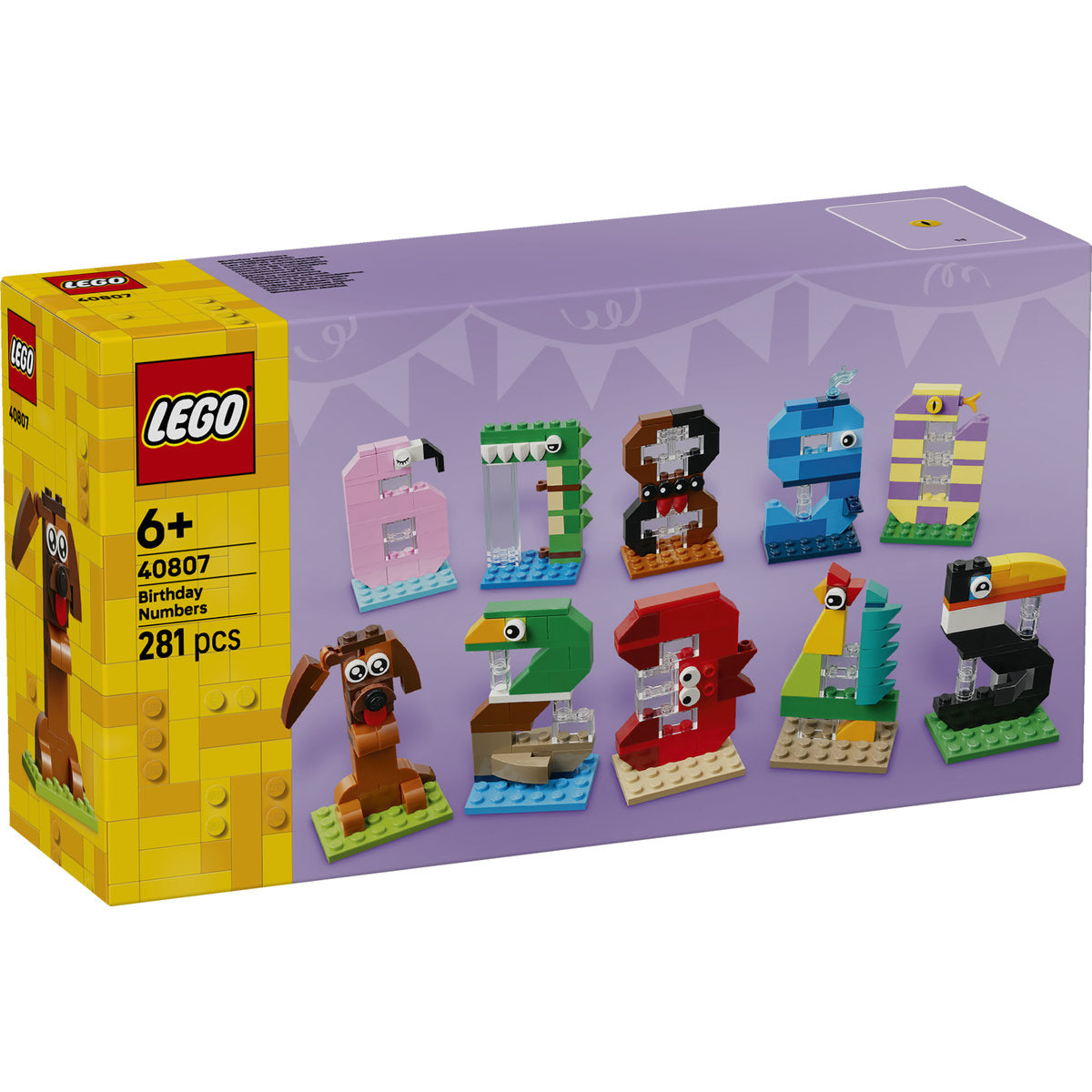 LEGO Birthday Numbers Cake Topper Building Set 40807