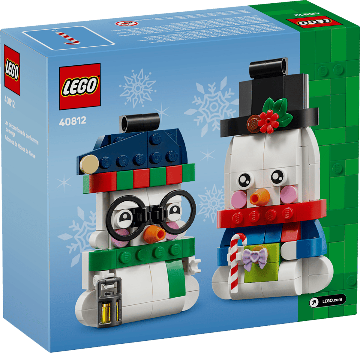 LEGO Snowman Ornaments Building Set 40812
