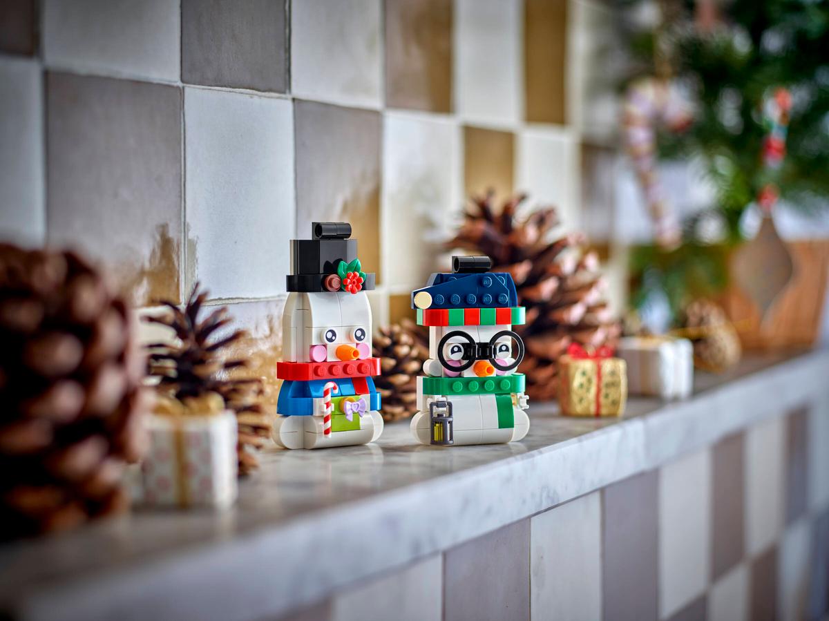 LEGO Snowman Ornaments Building Set 40812