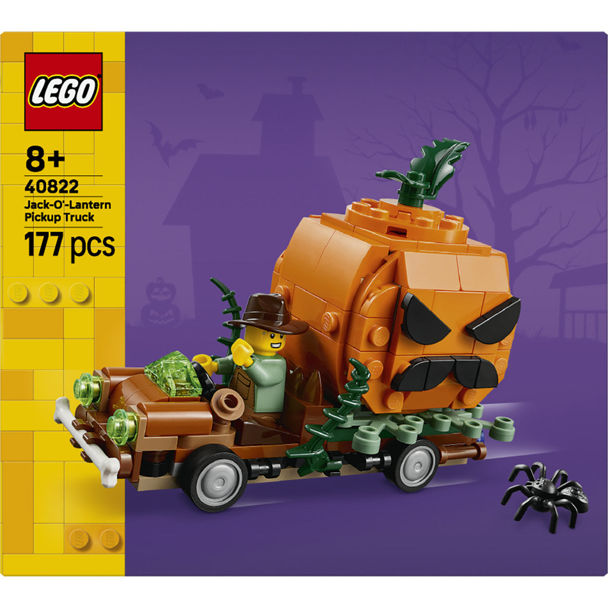 LEGO Jack-o'-Lantern Pickup Truck Building Set 40822
