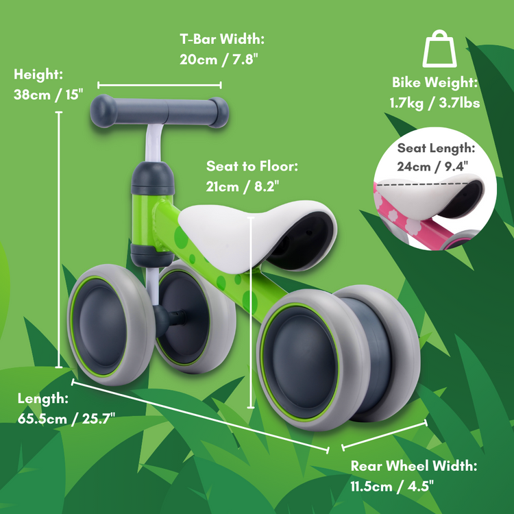 Boldcube Baby Balance Bike (Green)