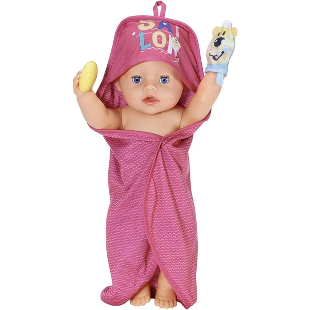 BABY born Bath Hooded Towel Set 43cm