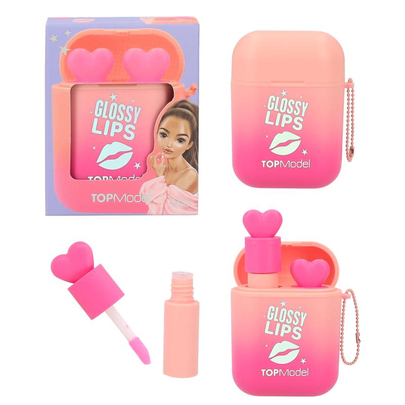 TOPModel Lip Gloss Set In Ear Phone Case