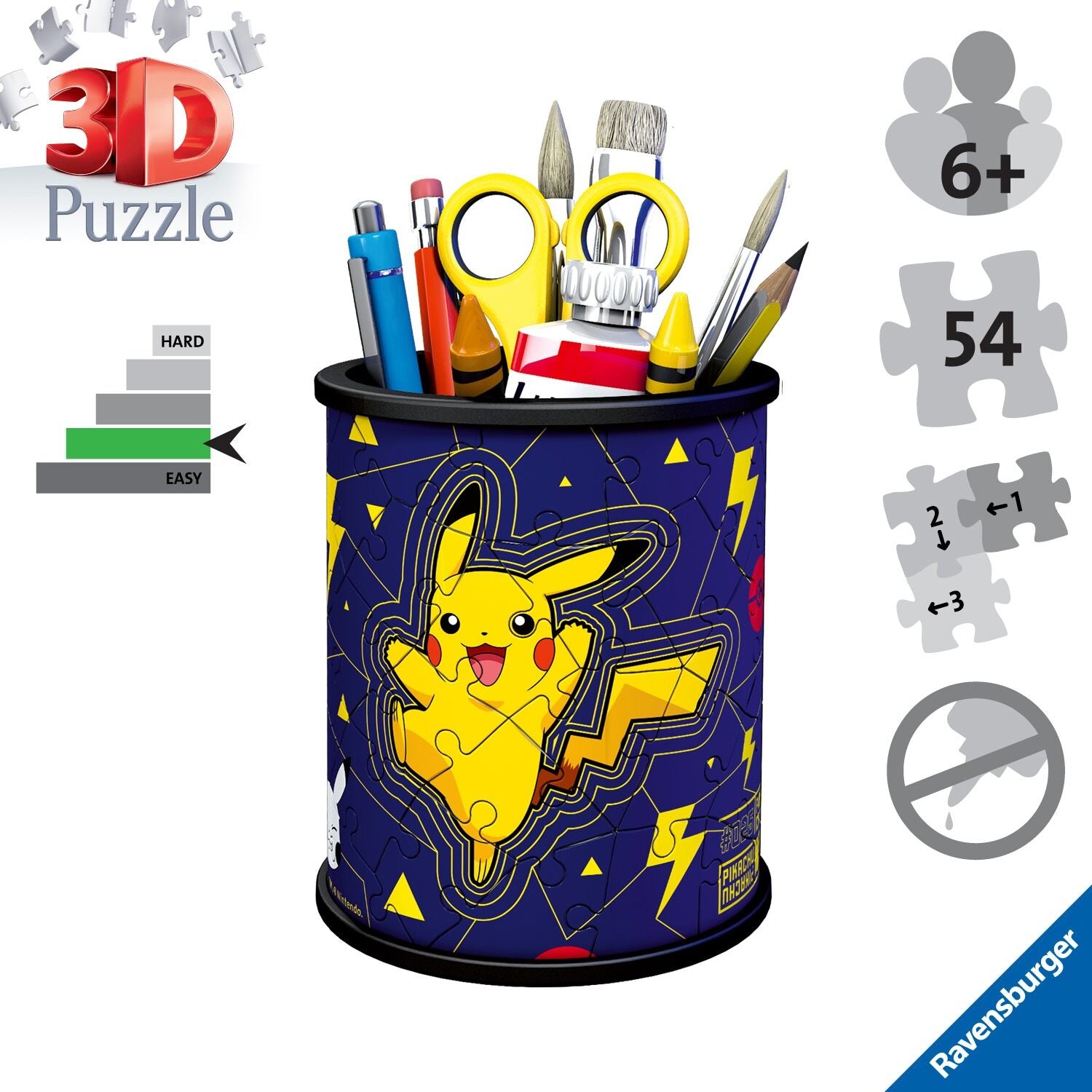 Ravensburger Pokemon Pencil Holder 54 Piece 3D Jigsaw Puzzle