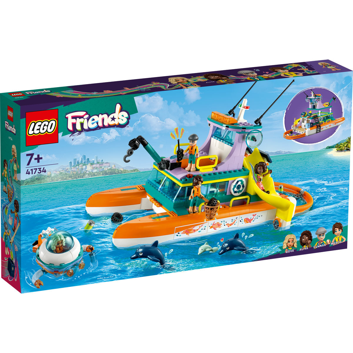 LEGO Friends Sea Rescue Boat Toy Playset 41734