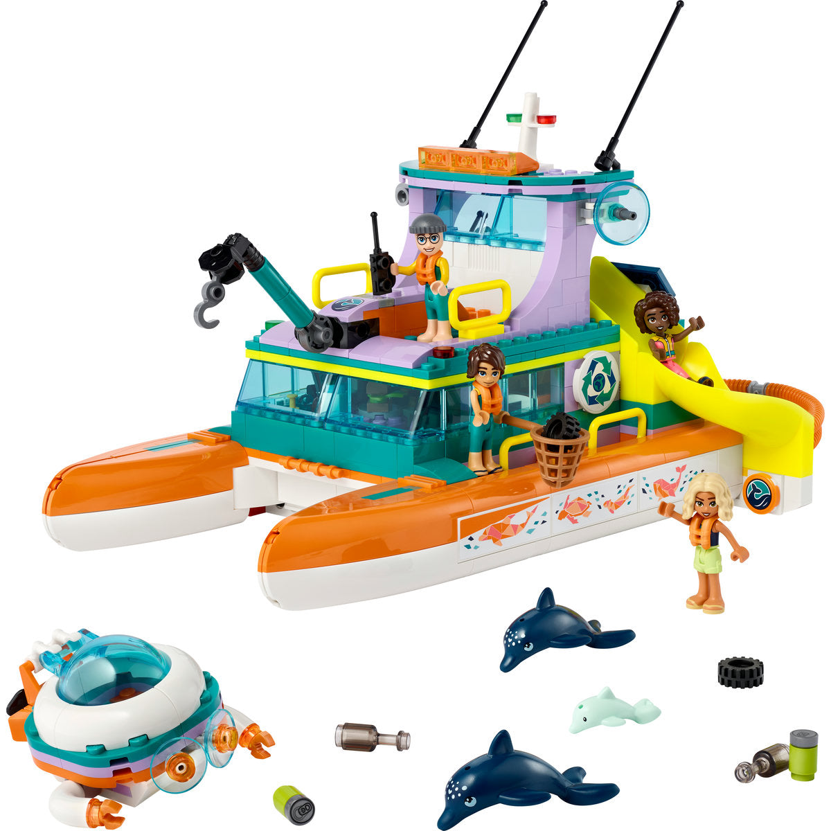 LEGO Friends Sea Rescue Boat Toy Playset 41734