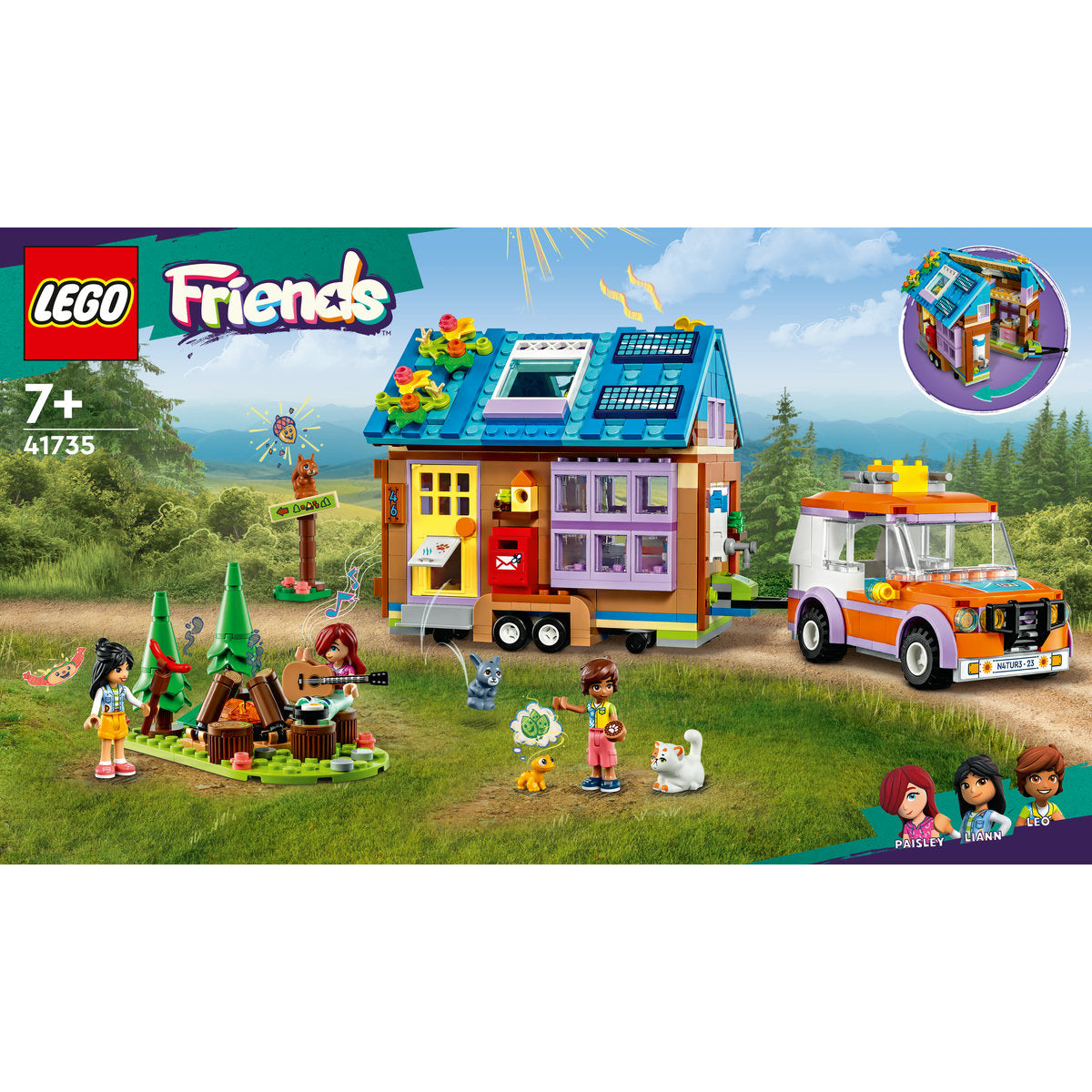 LEGO Friends Mobile Tiny House with Car Toy 41735