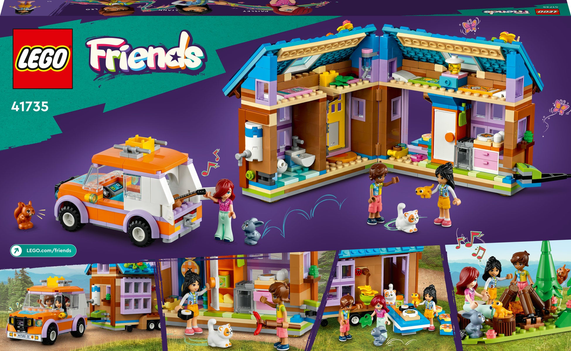 LEGO Friends Mobile Tiny House with Car Toy 41735