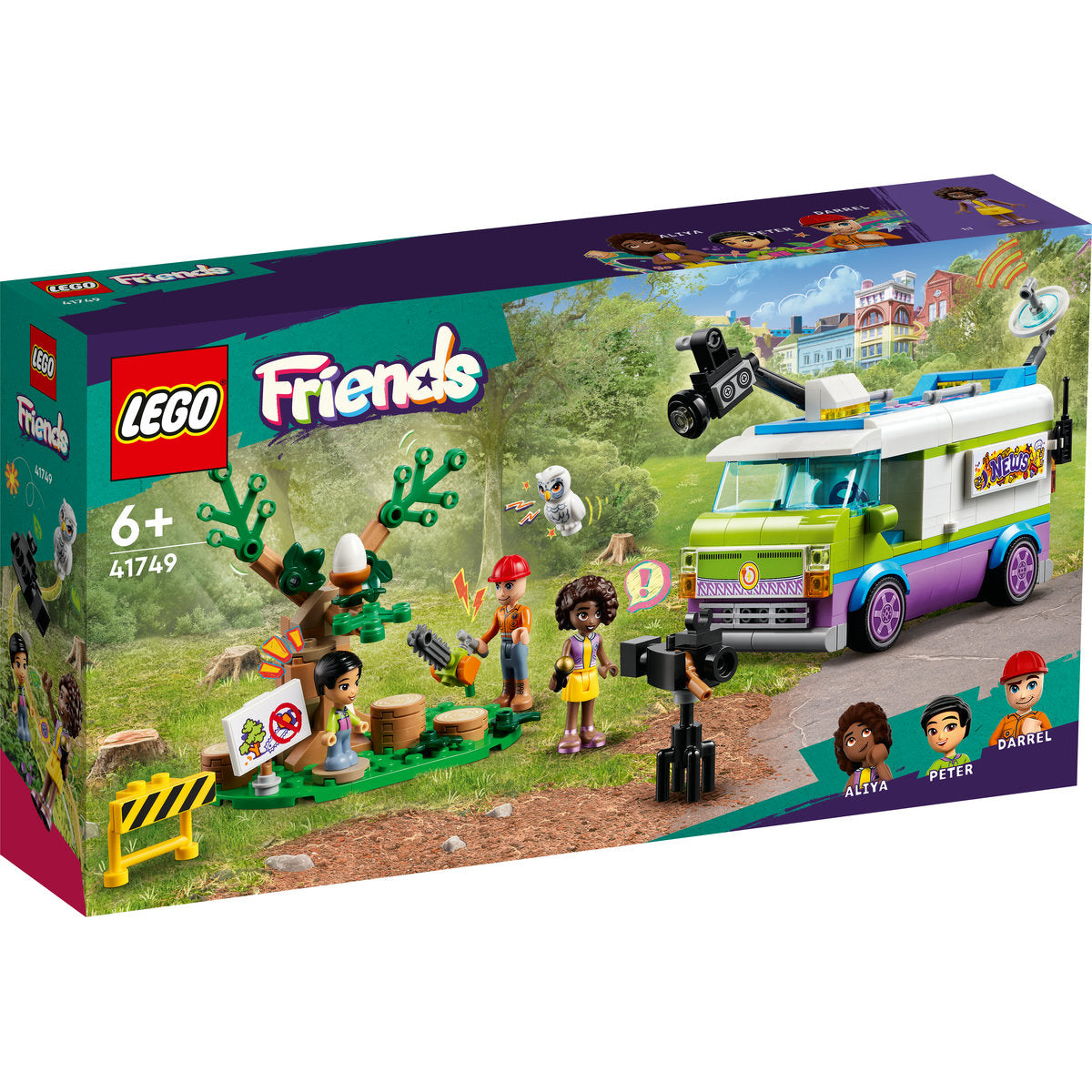LEGO Friends Newsroom Van Animal Rescue Set 41749