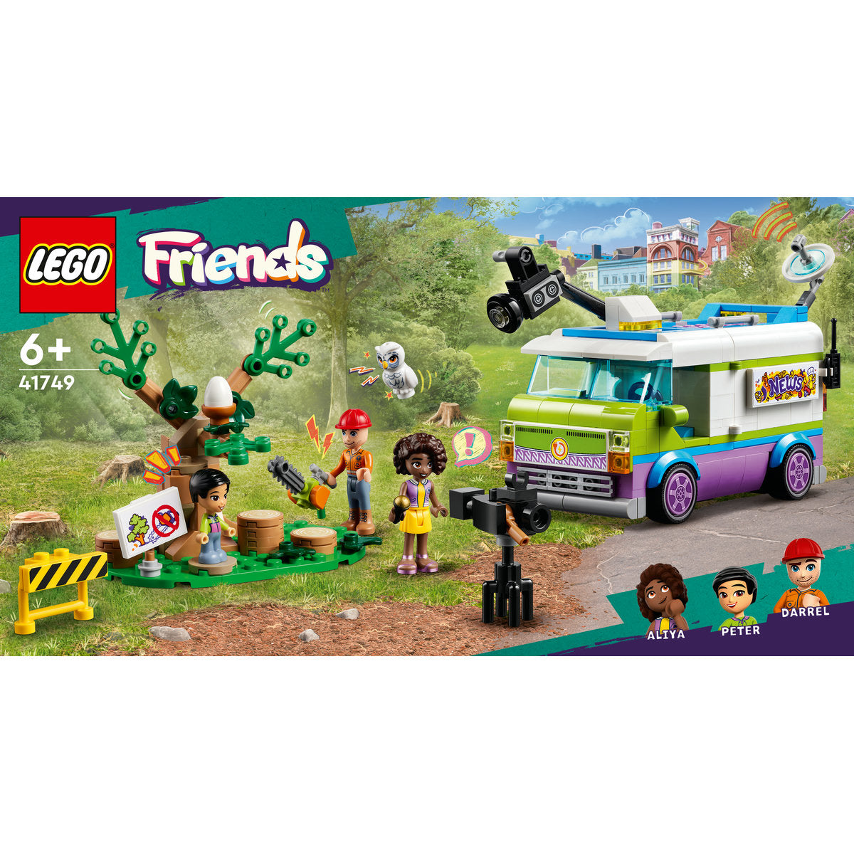 LEGO Friends Newsroom Van Animal Rescue Set 41749