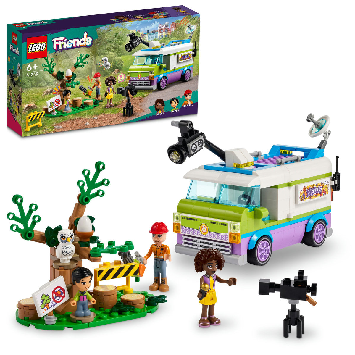 LEGO Friends Newsroom Van Animal Rescue Set 41749