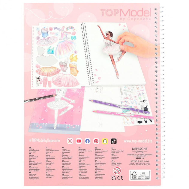 TOPModel Create your Own Colouring Book Ballet