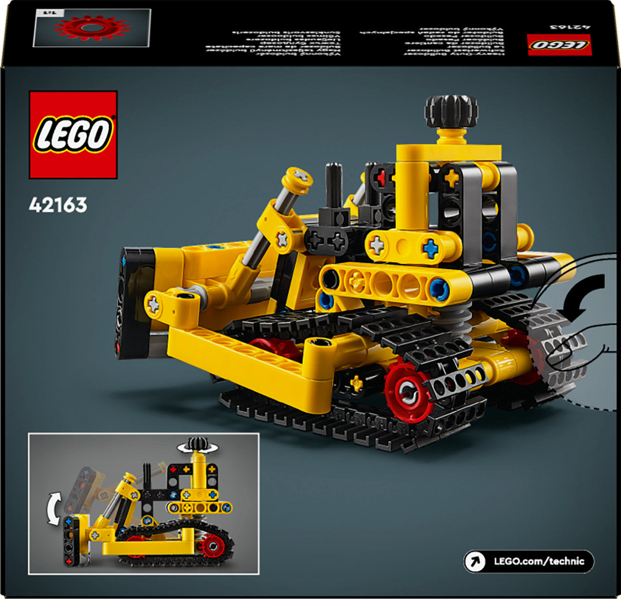LEGO Technic Heavy-Duty Bulldozer Vehicle Toy 42163 - Moons Toystore