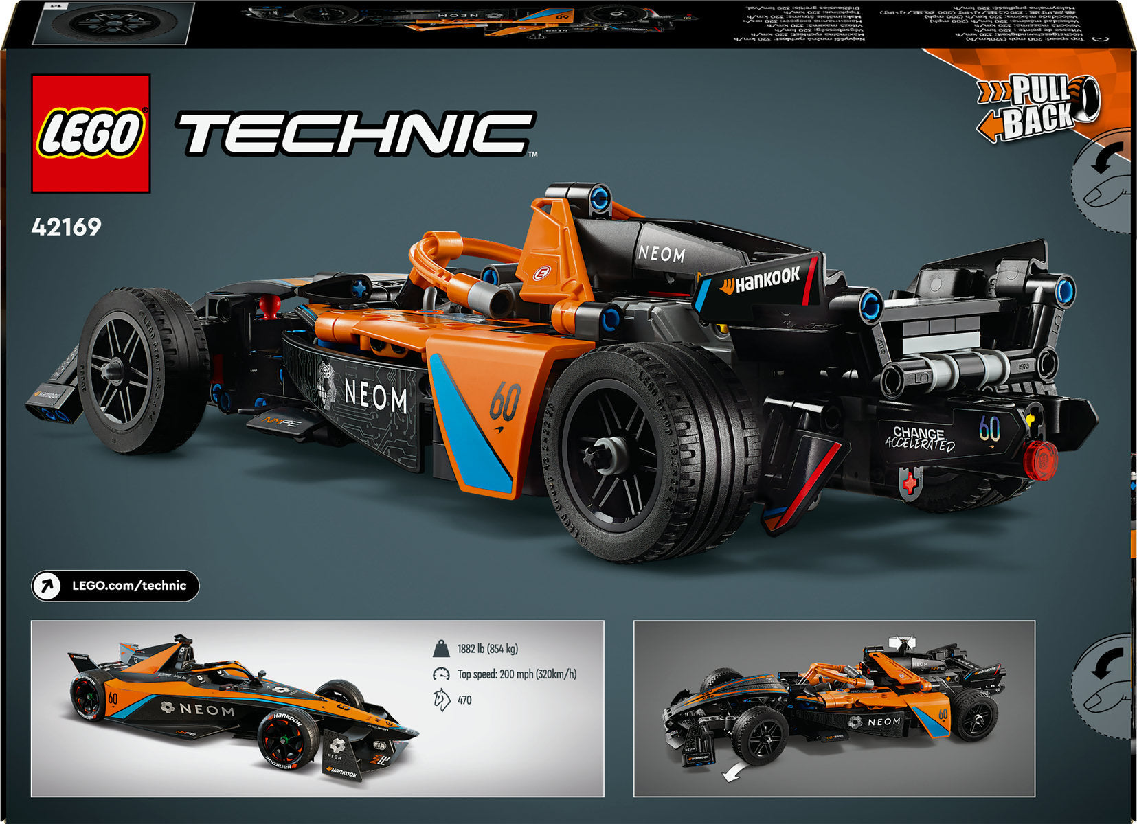 LEGO Technic NEOM McLaren Formula E Race Car 42169 - Moons Toystore