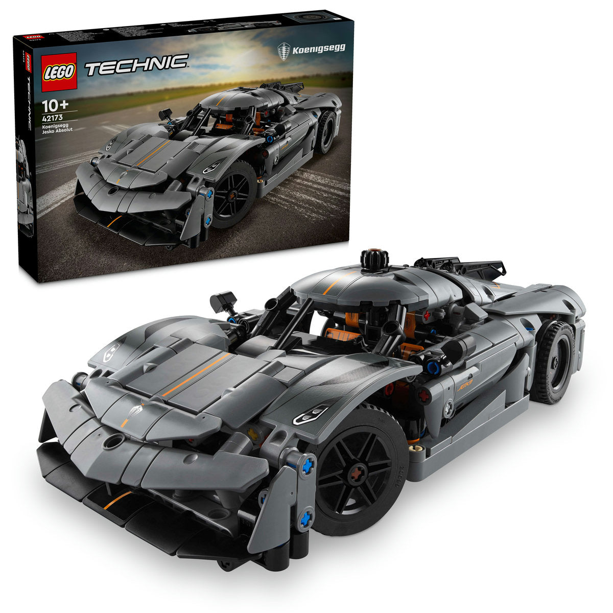 LEGO Technic Koenigsegg Jesko Absolut Grey Hypercar 42173 - Moons Toystore