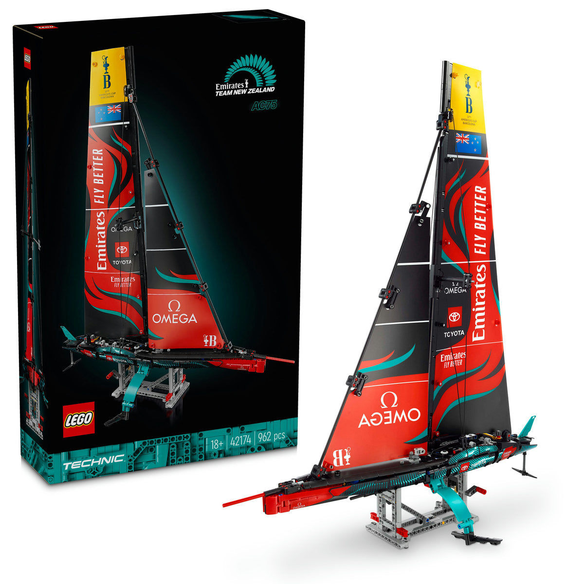 LEGO Technic Emirates Team New Zealand AC75 Yacht 42174 - Moons Toystore