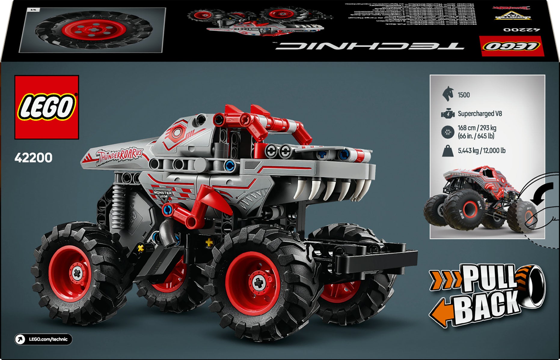 LEGO Technic Monster Jam ThunderROARus Pull-Back 42200