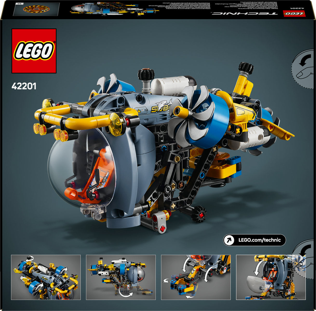 LEGO Technic Deep-Sea Research Submarine Toy 42201