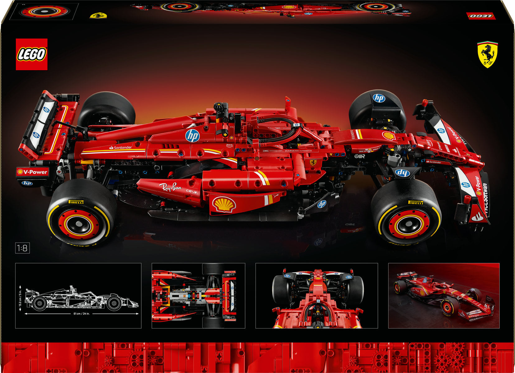 LEGO Technic Ferrari SF-24 F1 Car Model Kit 42207