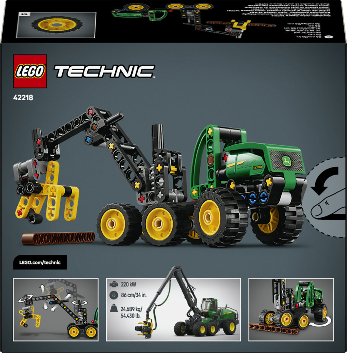 LEGO Technic John Deere 1470H Wheeled Harvester 42218