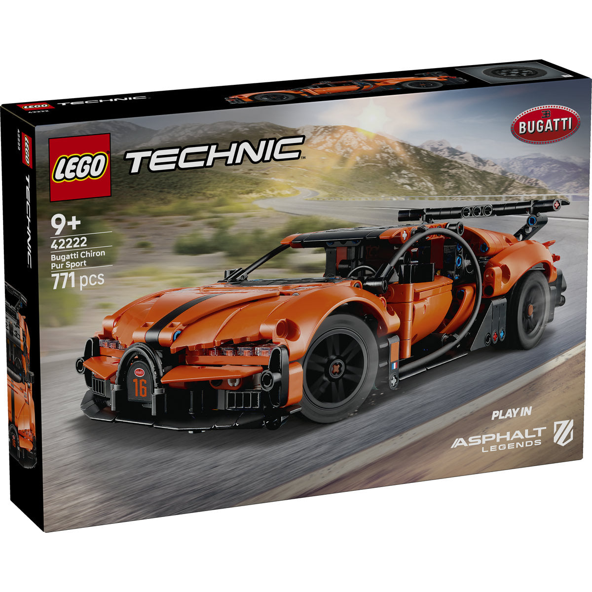 LEGO Technic Bugatti Chiron Pur Sport Hypercar 42222
