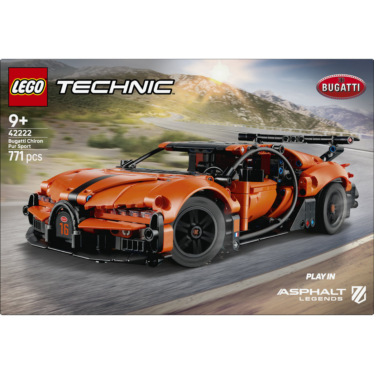 LEGO Technic Bugatti Chiron Pur Sport Hypercar 42222