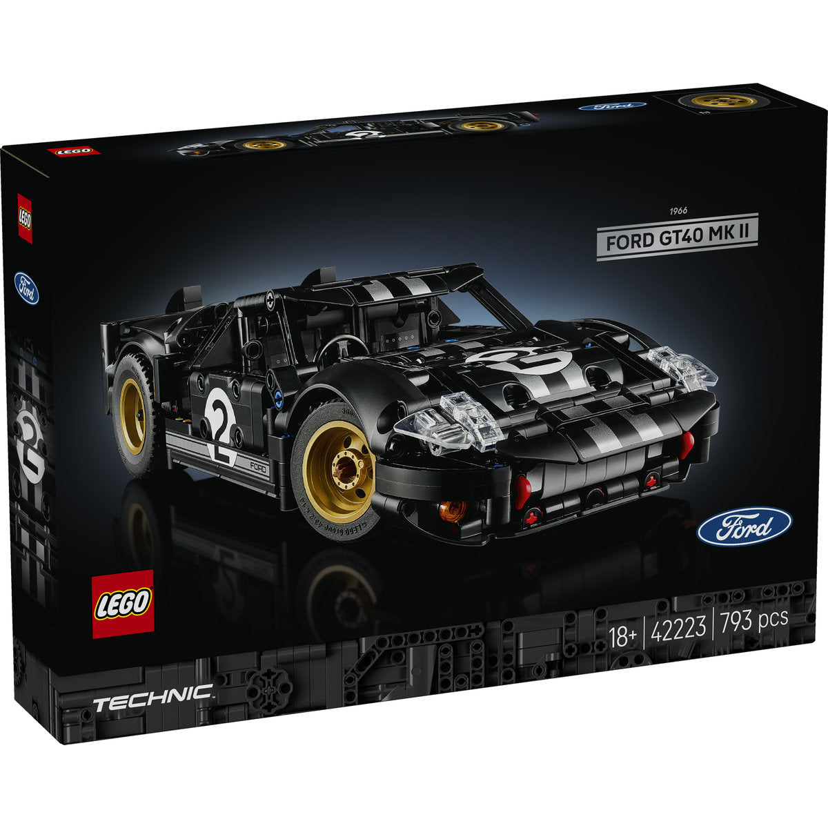 LEGO Technic 1966 Ford GT40 MKII Race Car Set 42223
