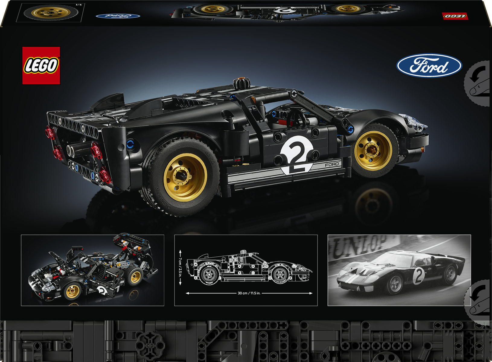 LEGO Technic 1966 Ford GT40 MKII Race Car Set 42223