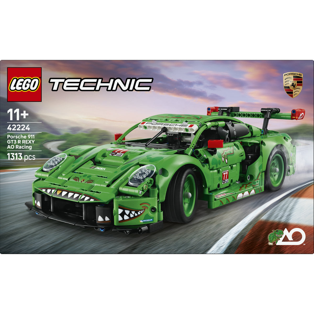 LEGO Technic Porsche 911 GT3 R REXY AO Racing Car 42224