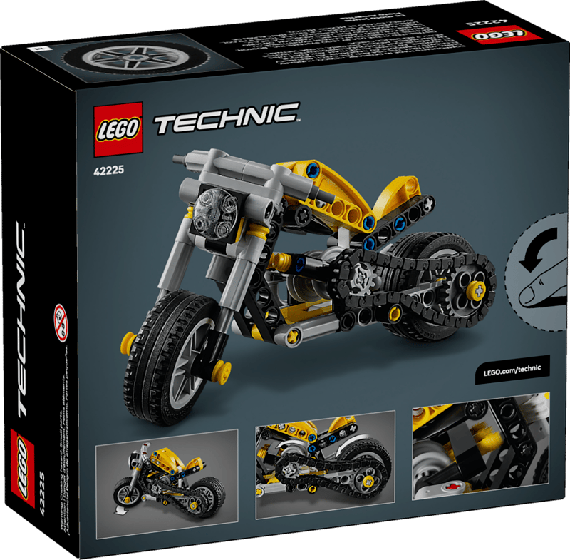 LEGO Technic Yellow Motorbike Toy Model Kit 42225