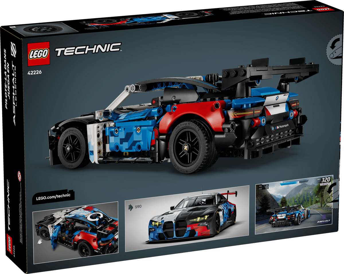 LEGO Technic BMW M4 GT3 EVO Race Car Model Kit 42226