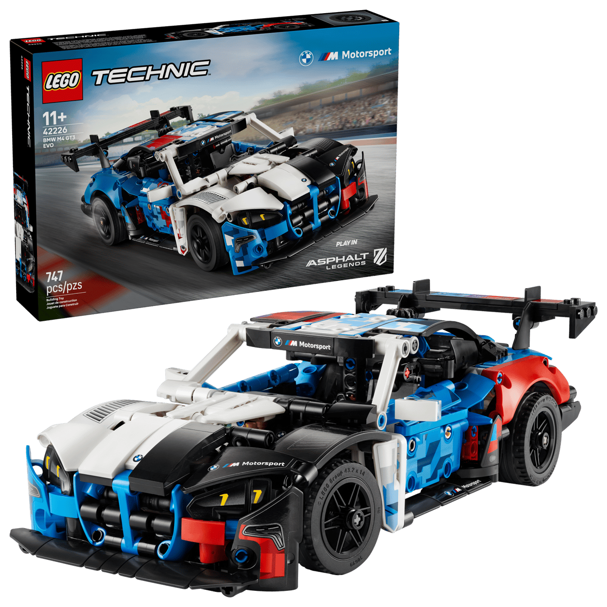 LEGO Technic BMW M4 GT3 EVO Race Car Model Kit 42226