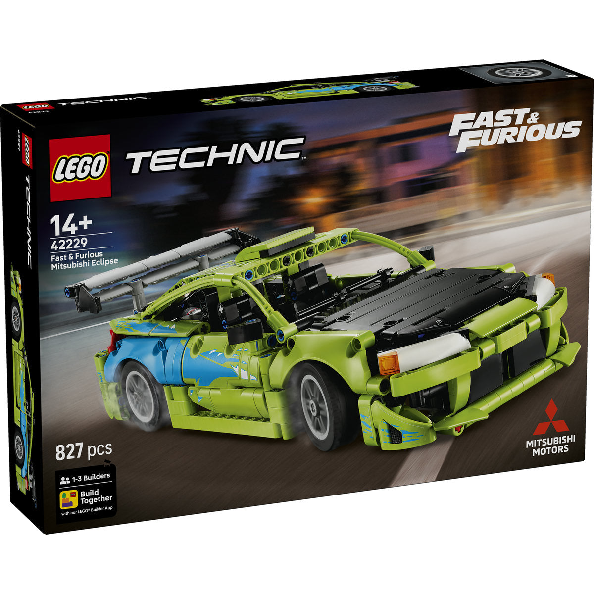 LEGO Technic Fast and Furious Mitsubishi Eclipse Car Building Set 42229