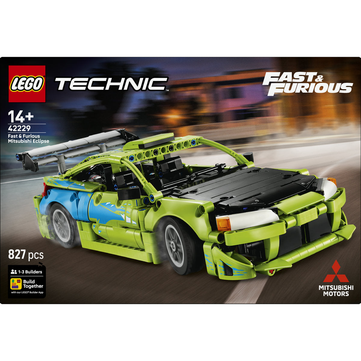 LEGO Technic Fast and Furious Mitsubishi Eclipse Car Building Set 42229
