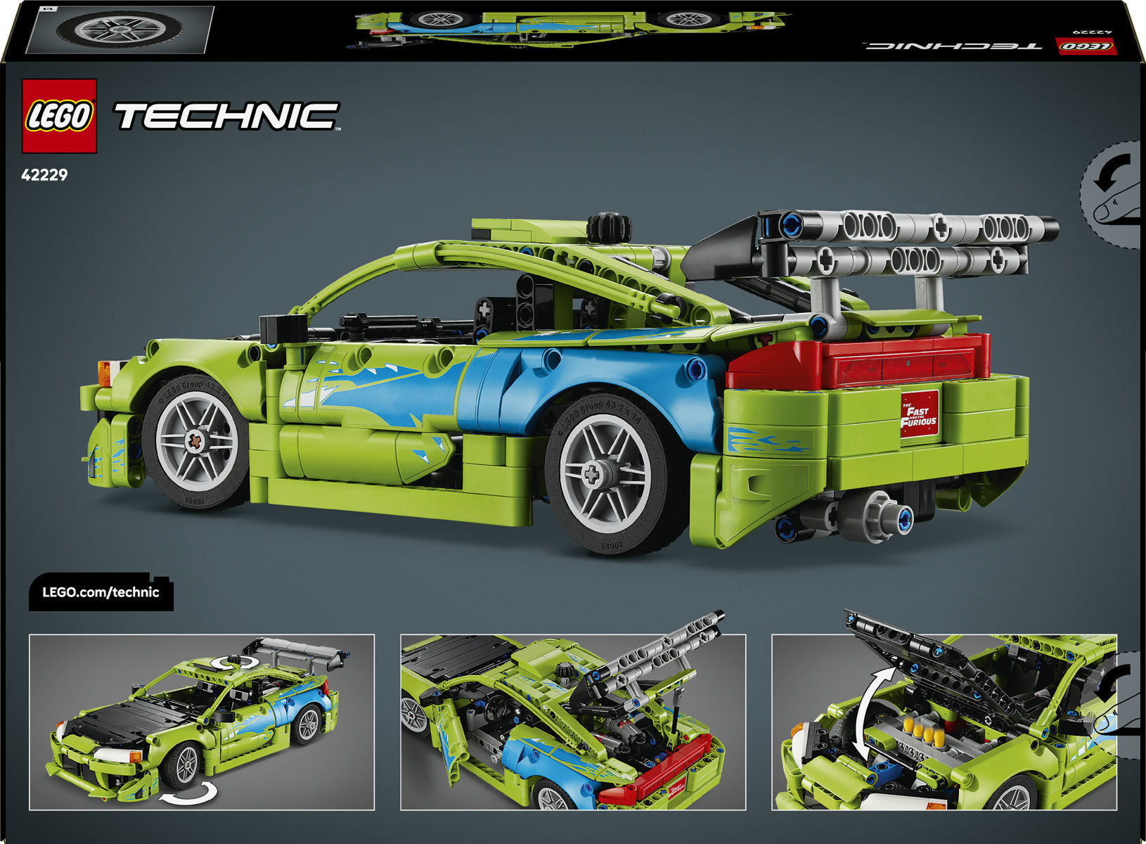 LEGO Technic Fast and Furious Mitsubishi Eclipse Car Building Set 42229